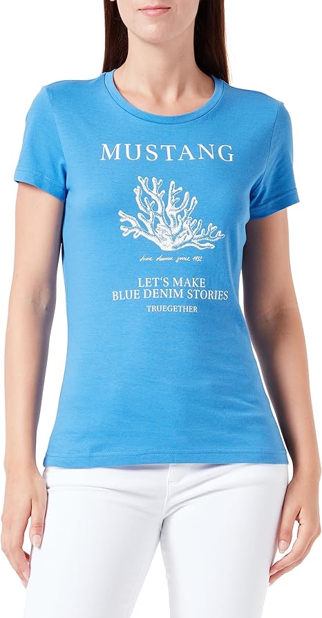 Mustang dámske tričko modré Popis produktu: