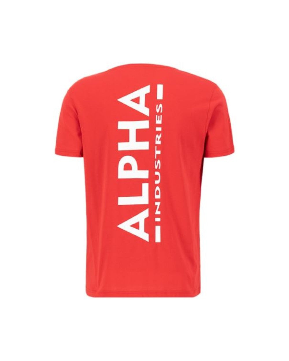 Alpha Industries Backprint Pánske Tričko speed red