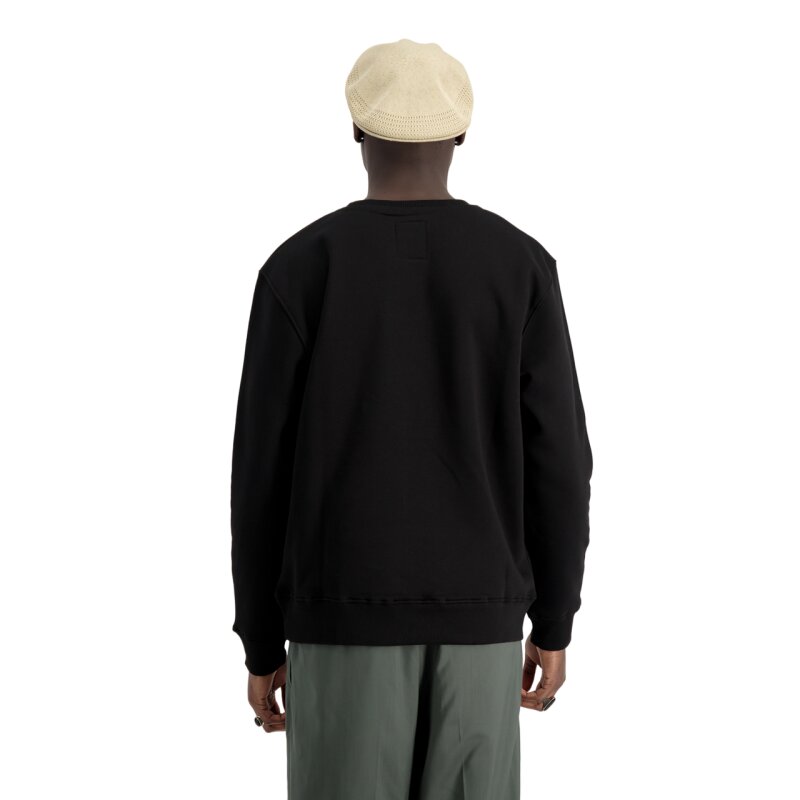 Alpha Industries Herren Basic Sweater Carbon black/gold Pánska Mikina