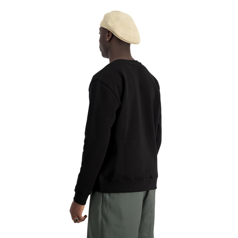 Alpha Industries Herren Basic Sweater Carbon black/gold Pánska Mikina