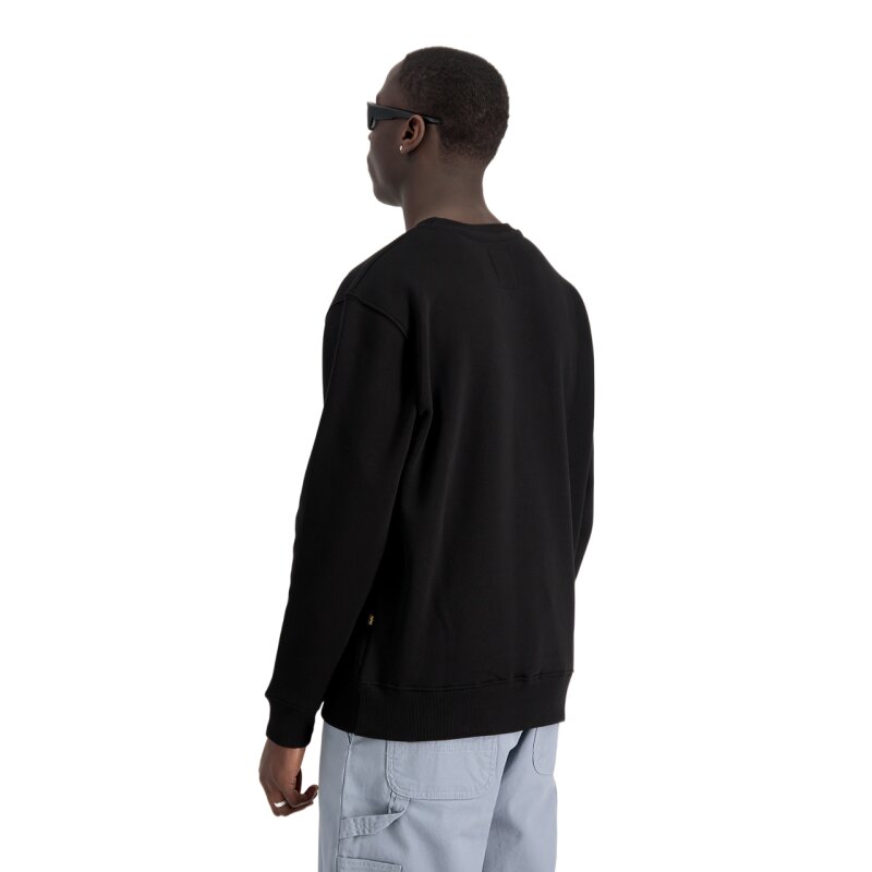 Alpha Industries Herren Basic Sweater Carbon black / silver Pánska Mikina