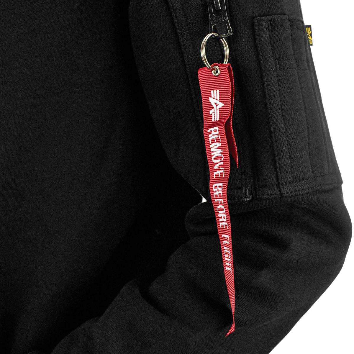 Alpha Industries Inc Alpha Hoodie - BLACK Pánska Mikina
