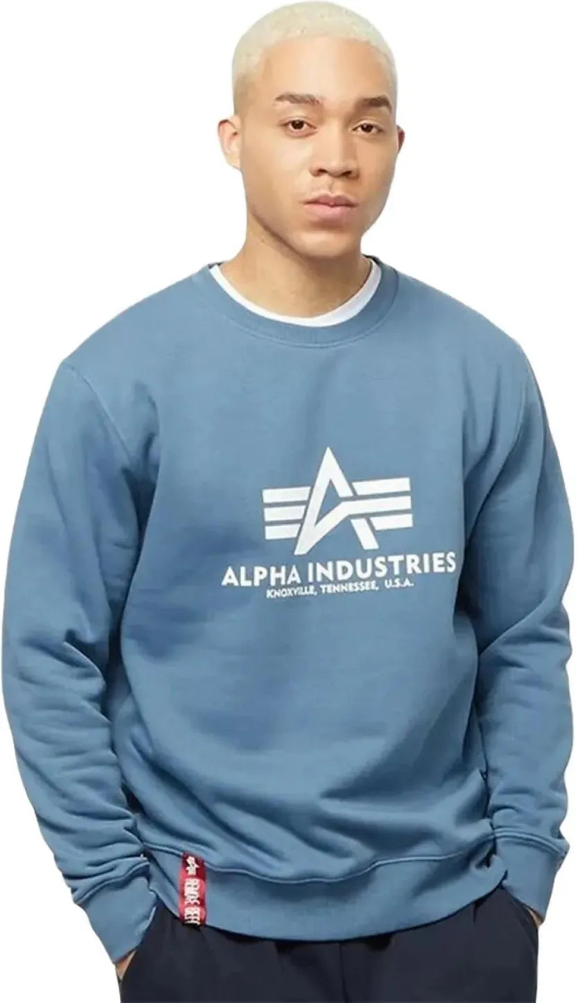 Alpha Industries pánska mikina Basic modrá