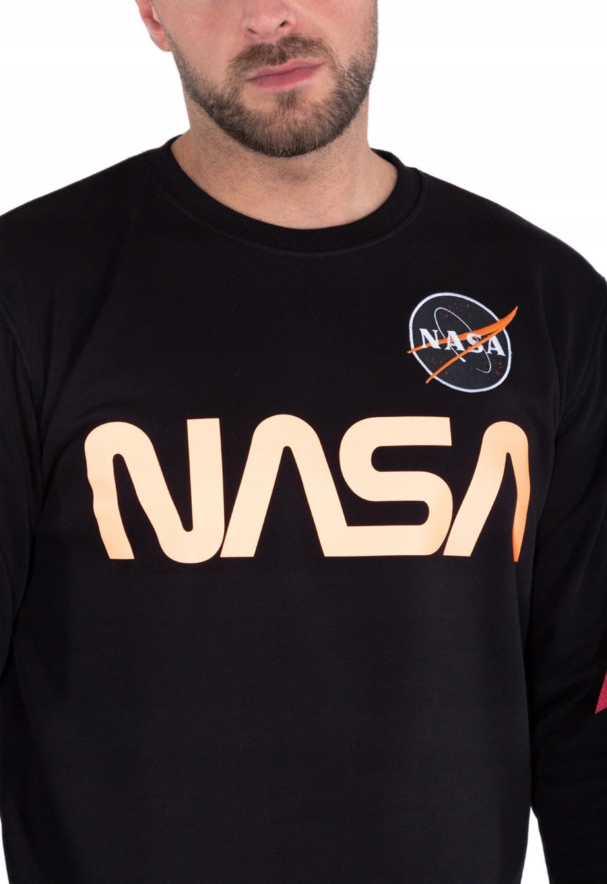 Alpha Industries pánska mikina NASA Reflective čierna