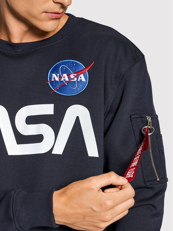 Alpha Industries pánska mikina NASA Reflective tmavomodrá