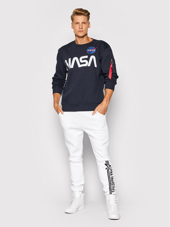 Alpha Industries pánska mikina NASA Reflective tmavomodrá