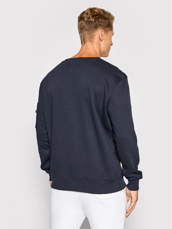 Alpha Industries pánska mikina NASA Reflective tmavomodrá