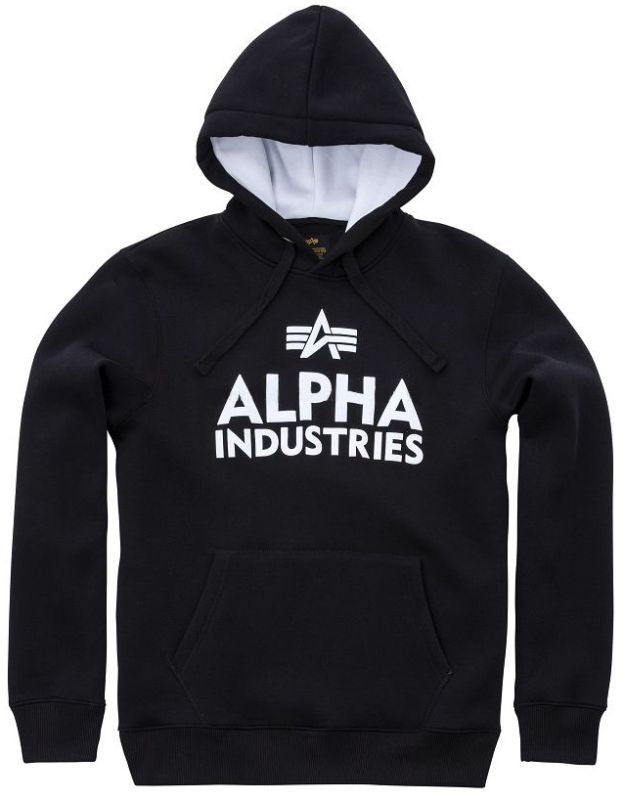 Alpha Industries pánska mikina čierna s kapucňou