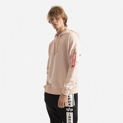 Alpha Industries pánska mikina s kapucňou - ružová