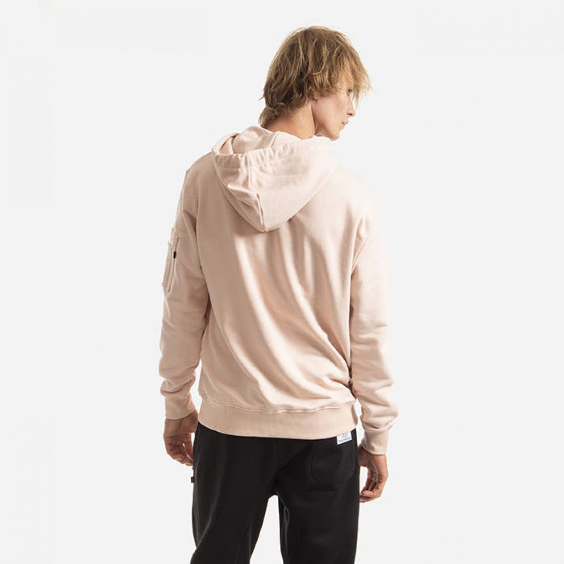 Alpha Industries pánska mikina s kapucňou - ružová