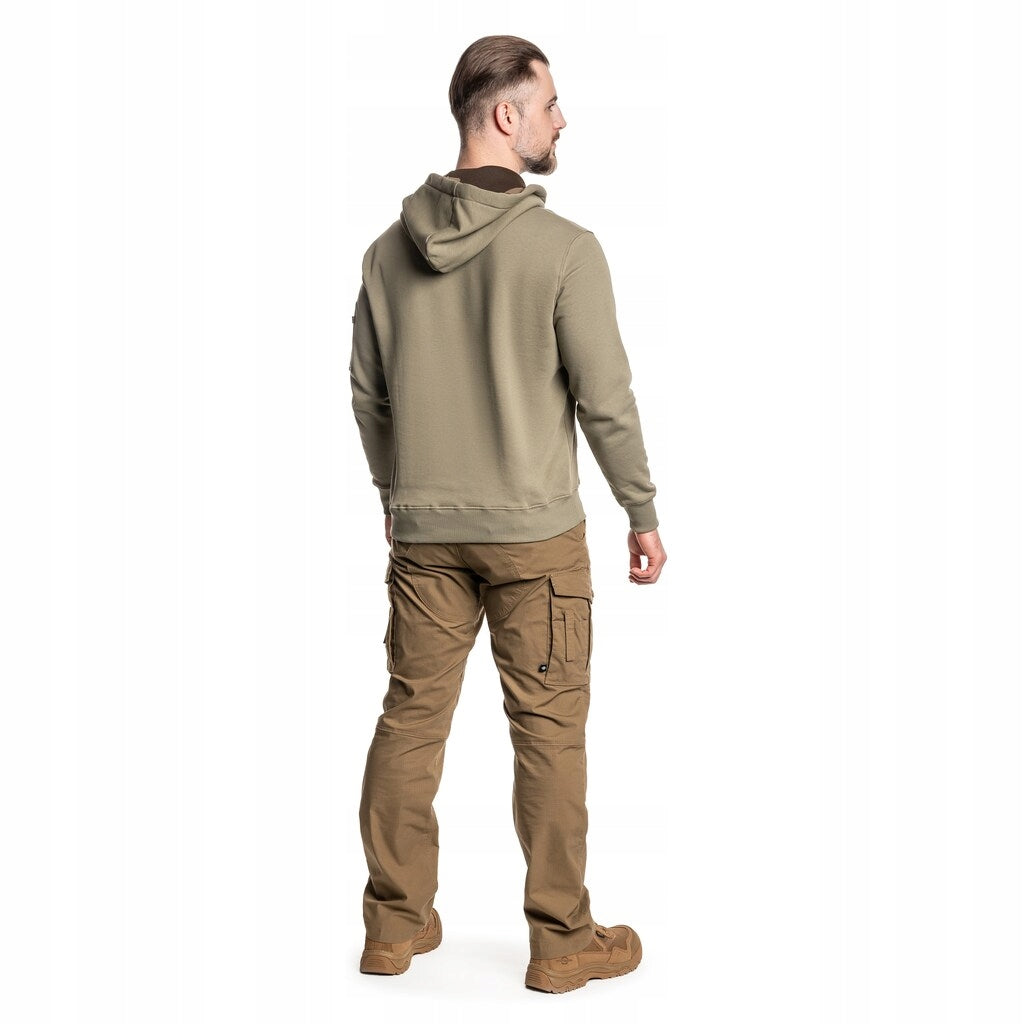 Alpha Industries pánska mikina s kapucňou Camo TPU - olivová
