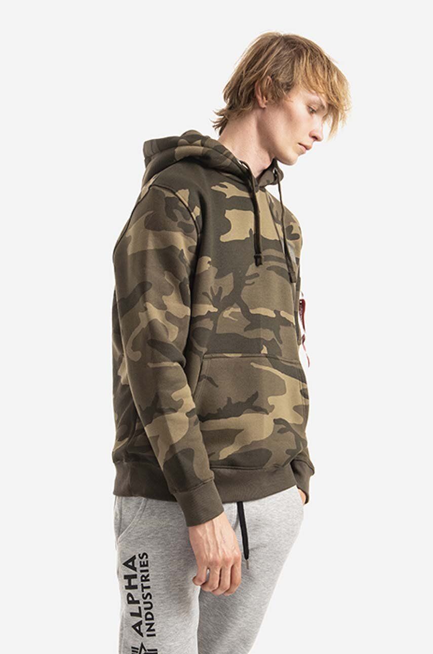 Alpha Industries pánska mikina s kapucňou Camo