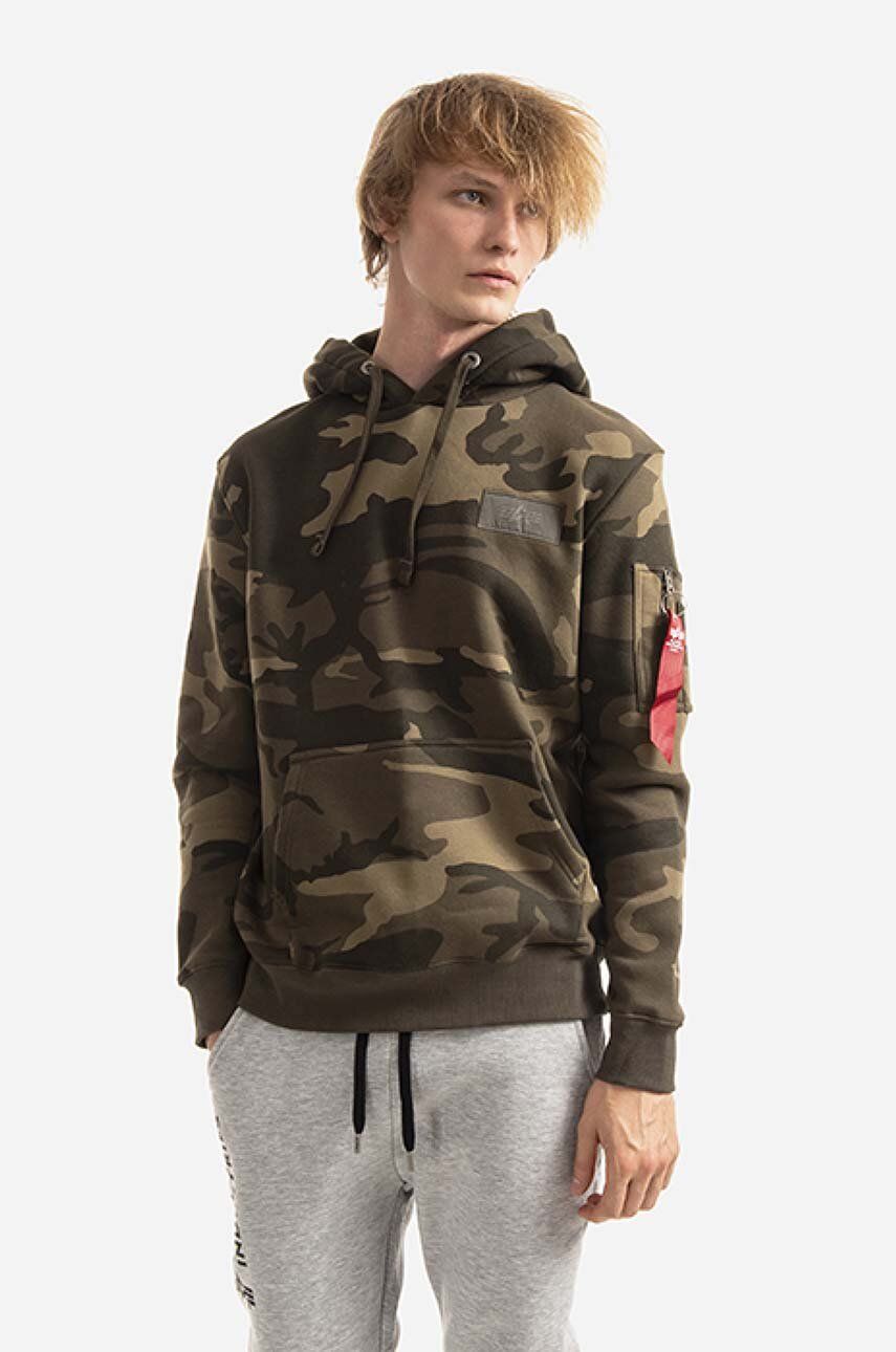Alpha Industries pánska mikina s kapucňou Camo