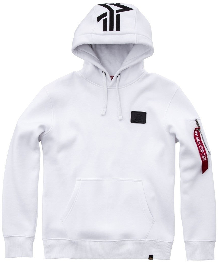Alpha Industries pánska mikina s kapucňou biela