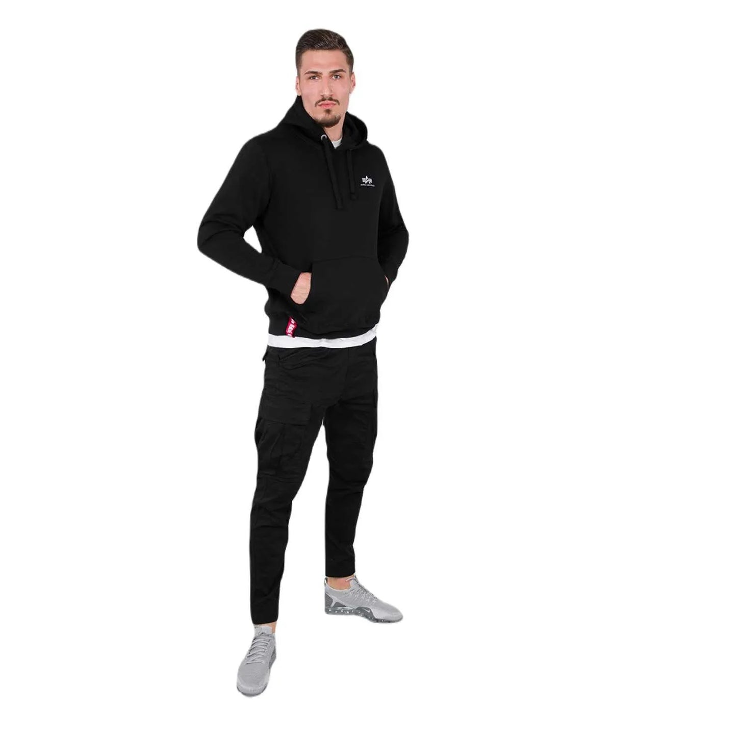 Alpha Industries pánska mikina s kapucňou čierna