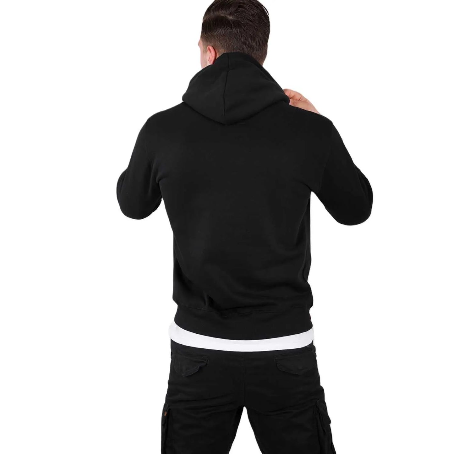 Alpha Industries pánska mikina s kapucňou čierna