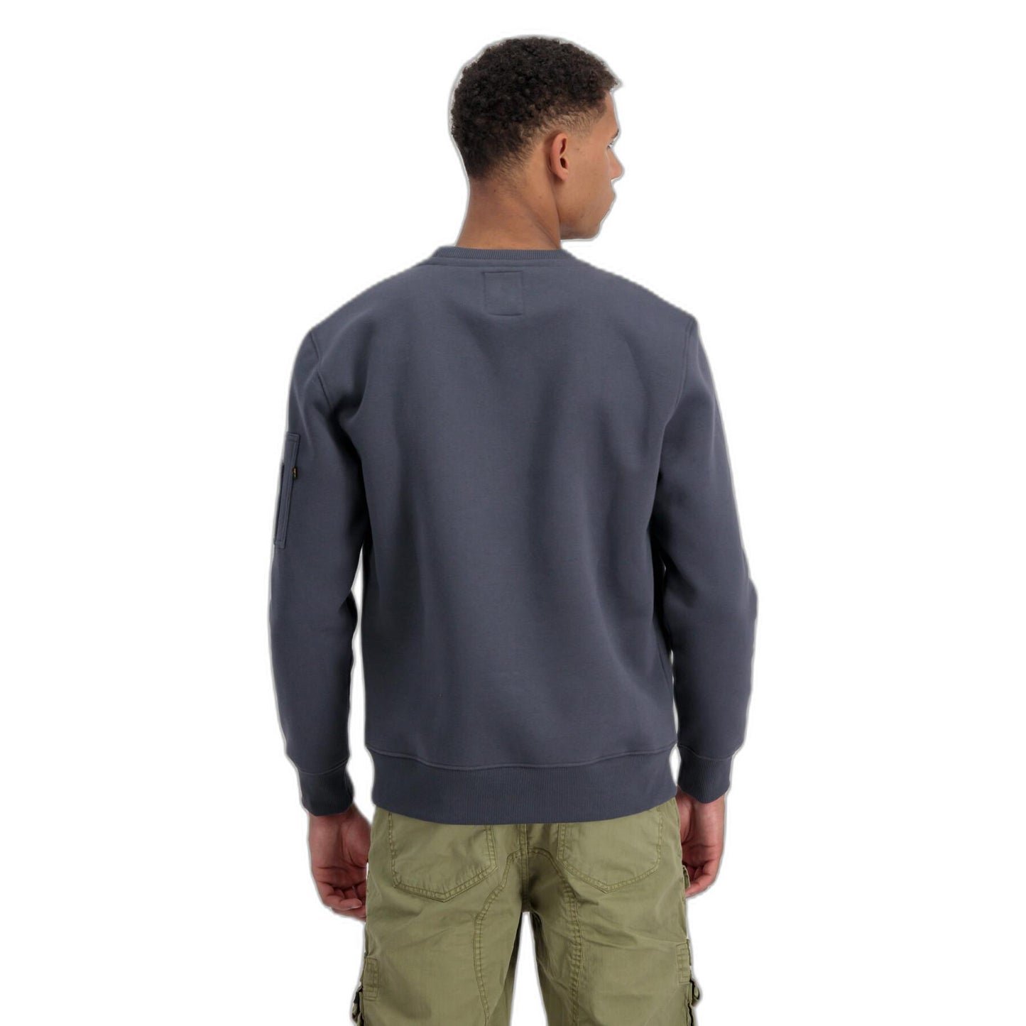 Alpha Industries pánska mikina tmavosivá s logom