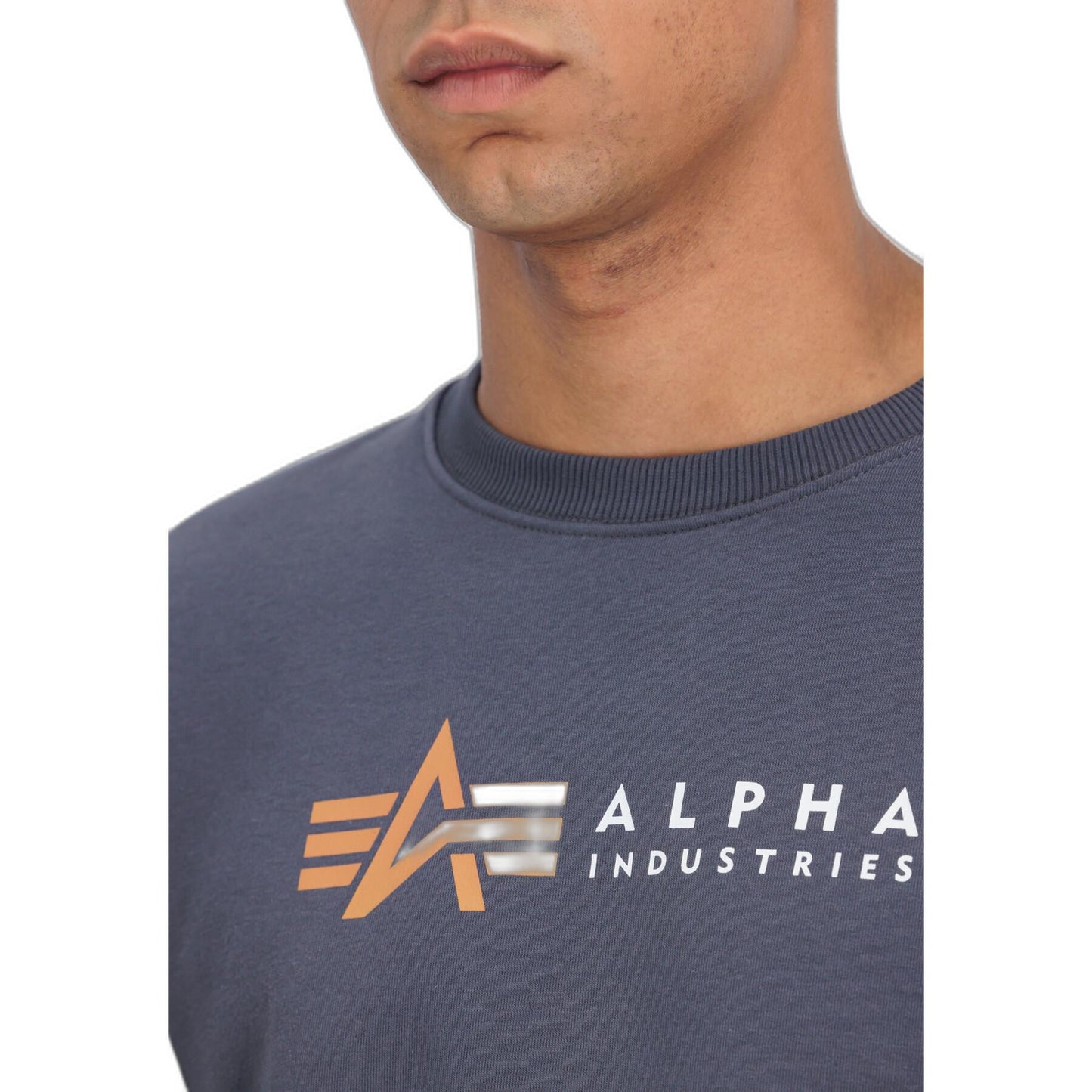 Alpha Industries pánska mikina tmavosivá s logom