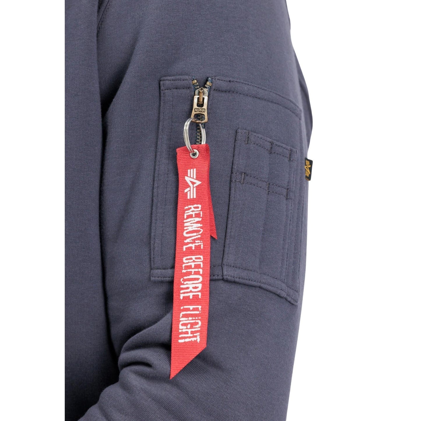 Alpha Industries pánska mikina tmavosivá s logom