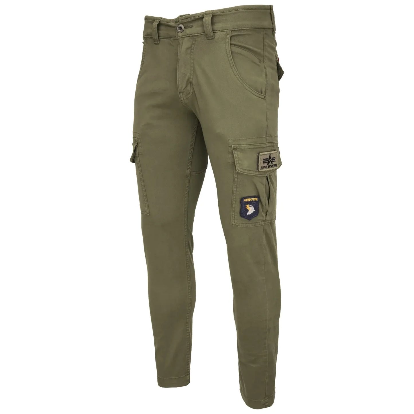 Alpha Industries pánske nohavice bojové Petrol Patch tmavo olivové