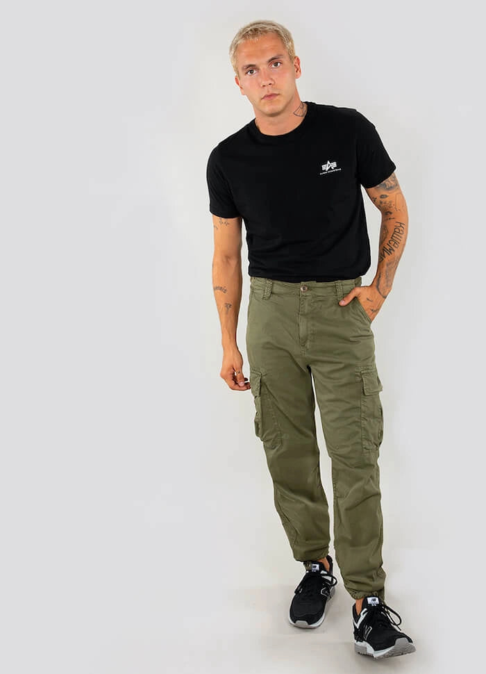 Alpha Industries pánske nohavice cargo Squad - olivové