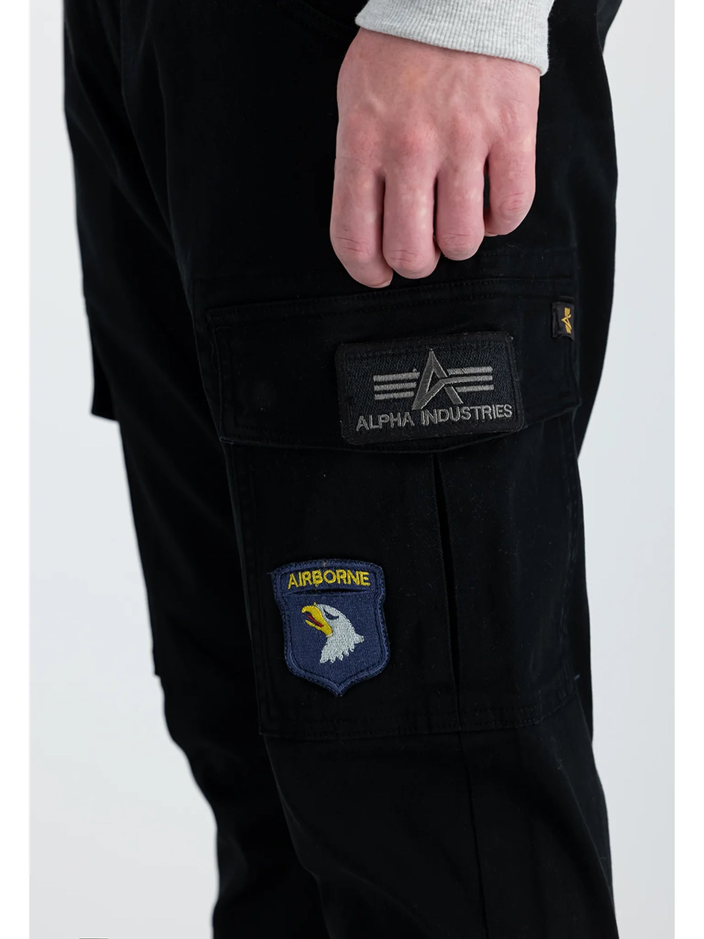 Alpha Industries pánske nohavice Petrol Patch, čierna
