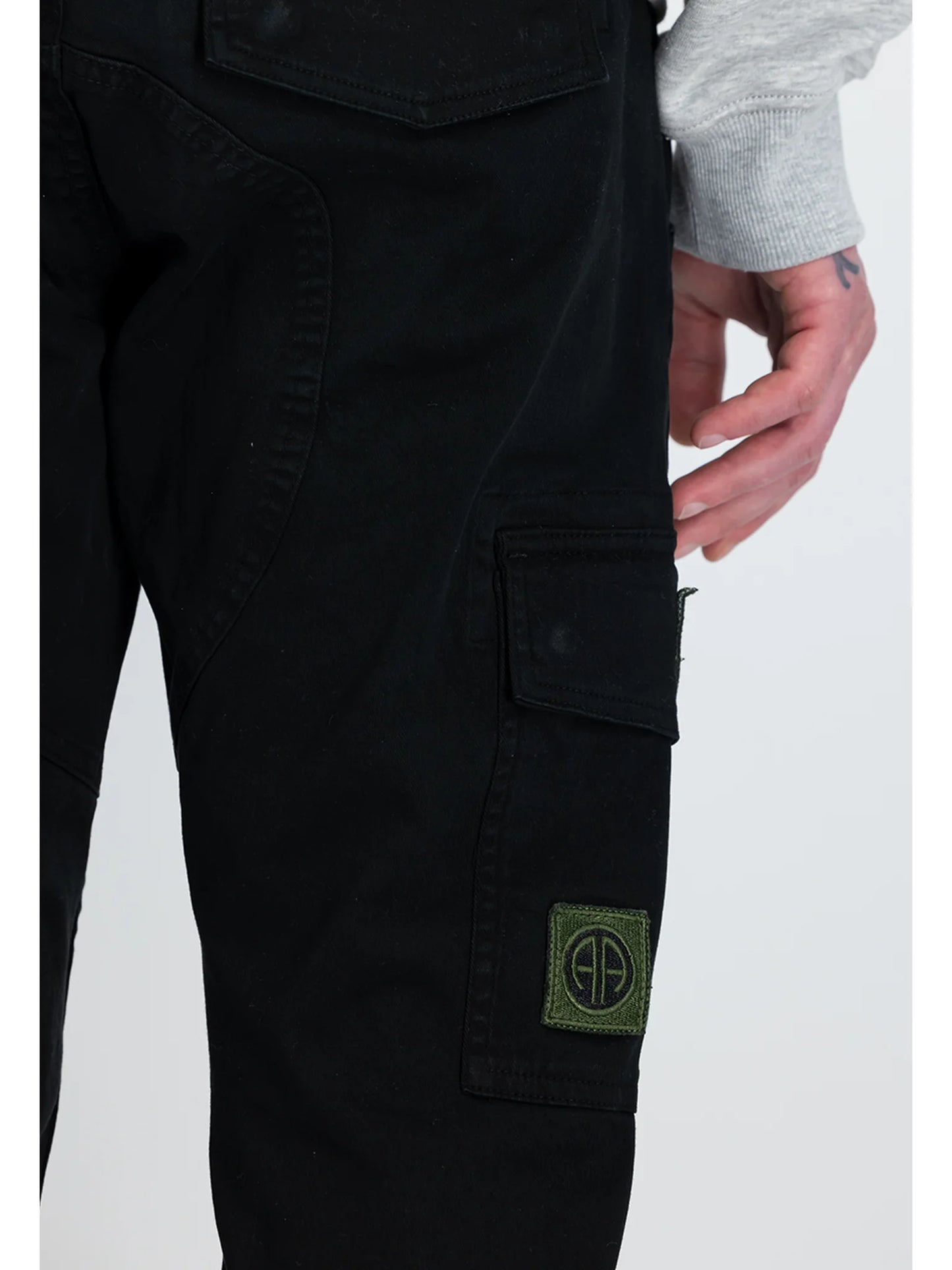 Alpha Industries pánske nohavice Petrol Patch, čierna