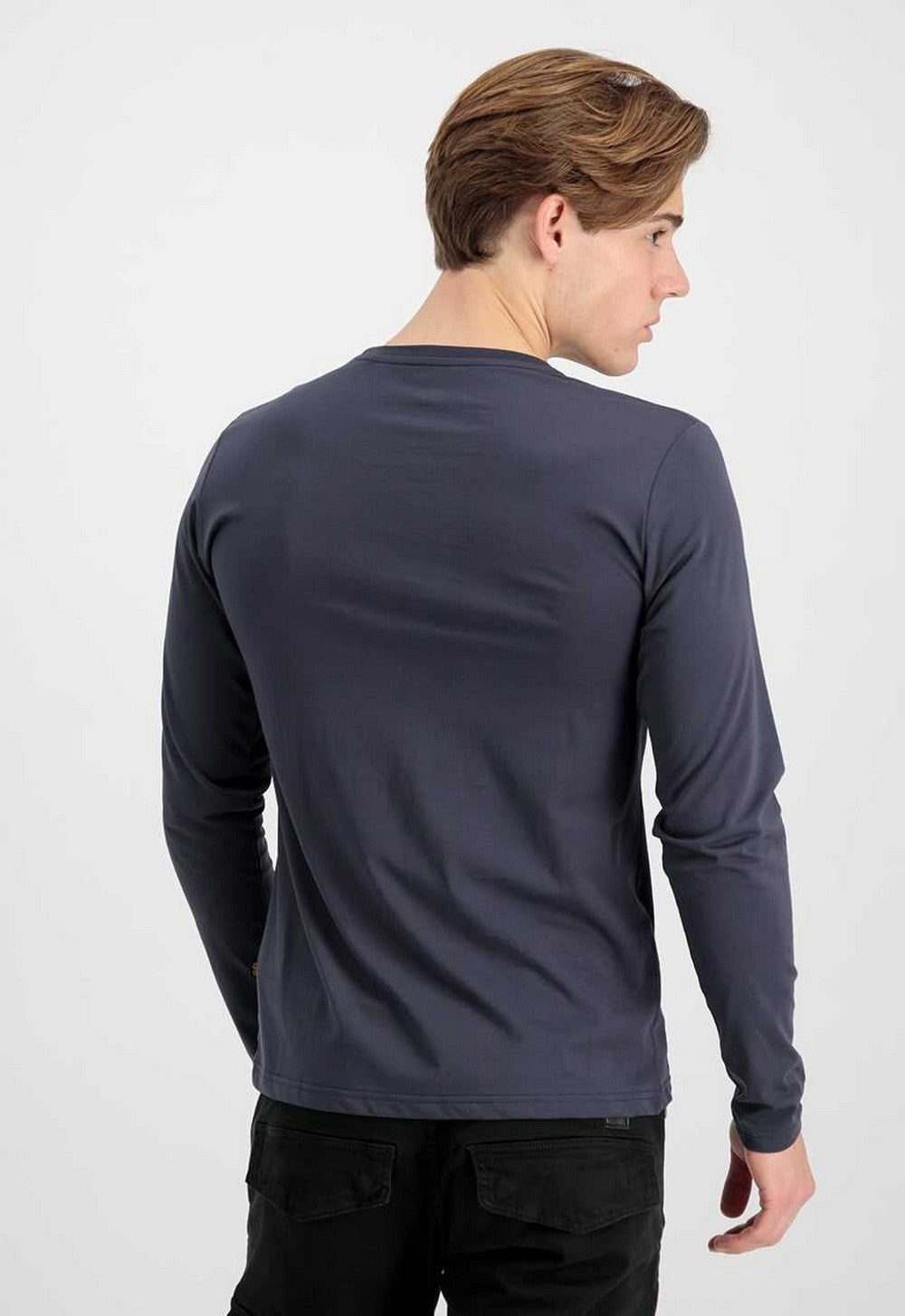Alpha Industries pánske tričko Basic T - LS tmavosivé