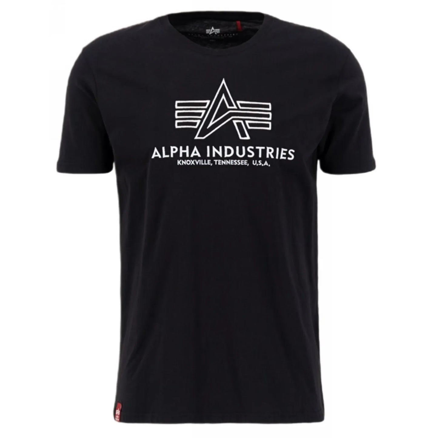 Alpha Industries pánske tričko Basic T Embroidery čierne