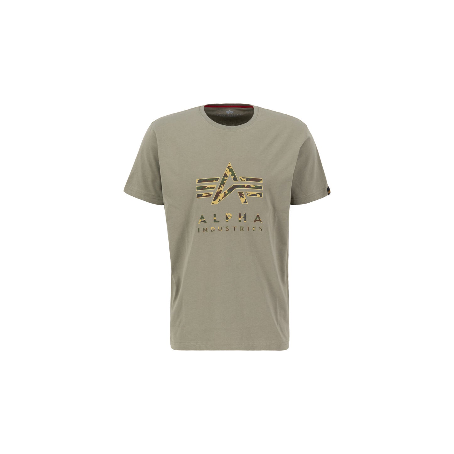 Alpha Industries pánske tričko Camo Logo, zelená
