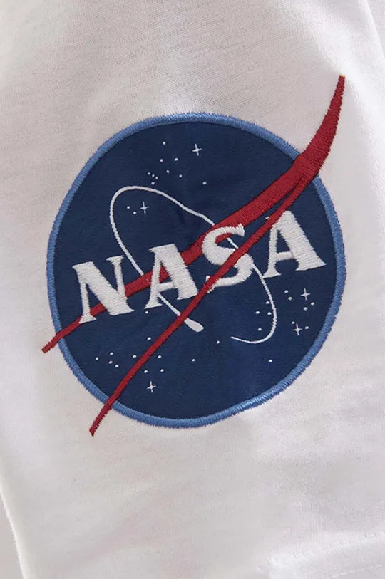 Alpha Industries pánske tričko biele s nášivkami