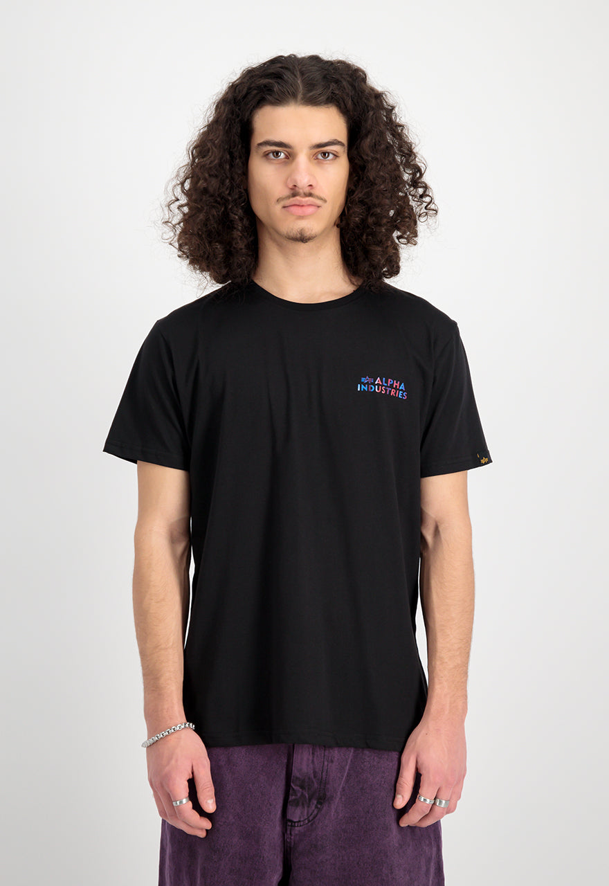 Alpha Industries pánske tričko čierne s potlačou loga