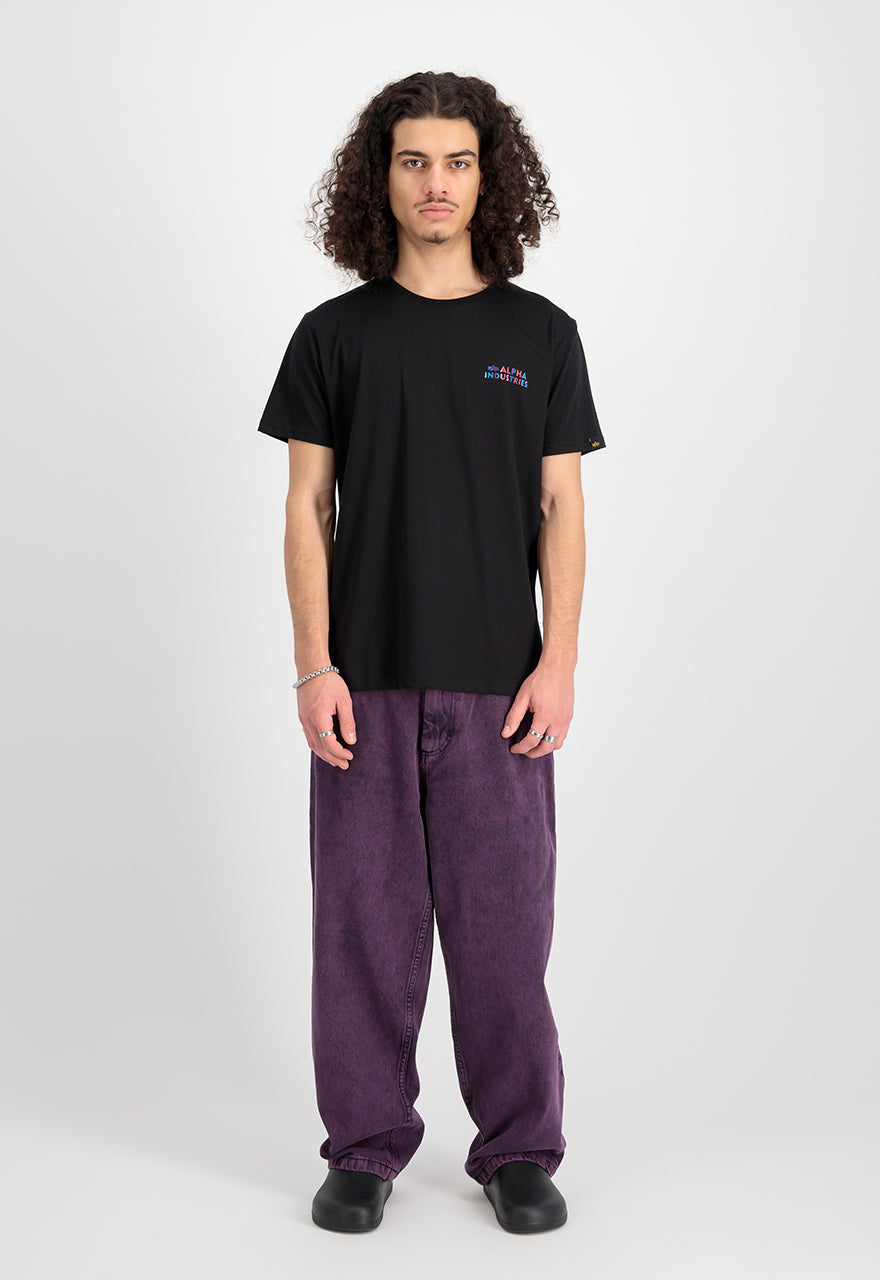 Alpha Industries pánske tričko čierne s potlačou loga