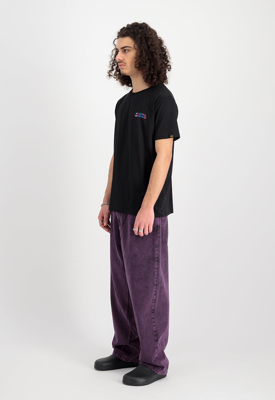Alpha Industries pánske tričko čierne s potlačou loga