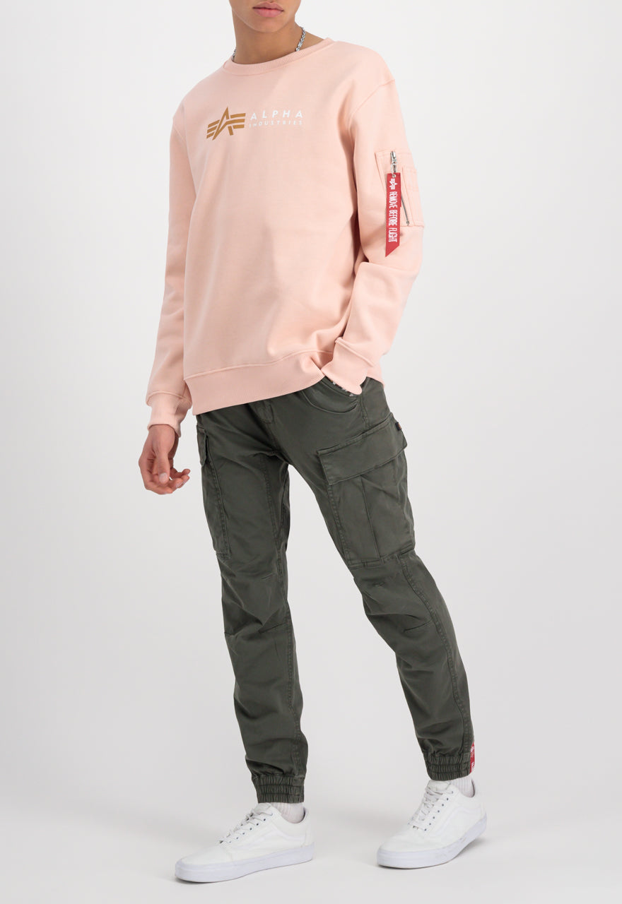 Alpha Industries pánsky sveter Basic Logo béžový