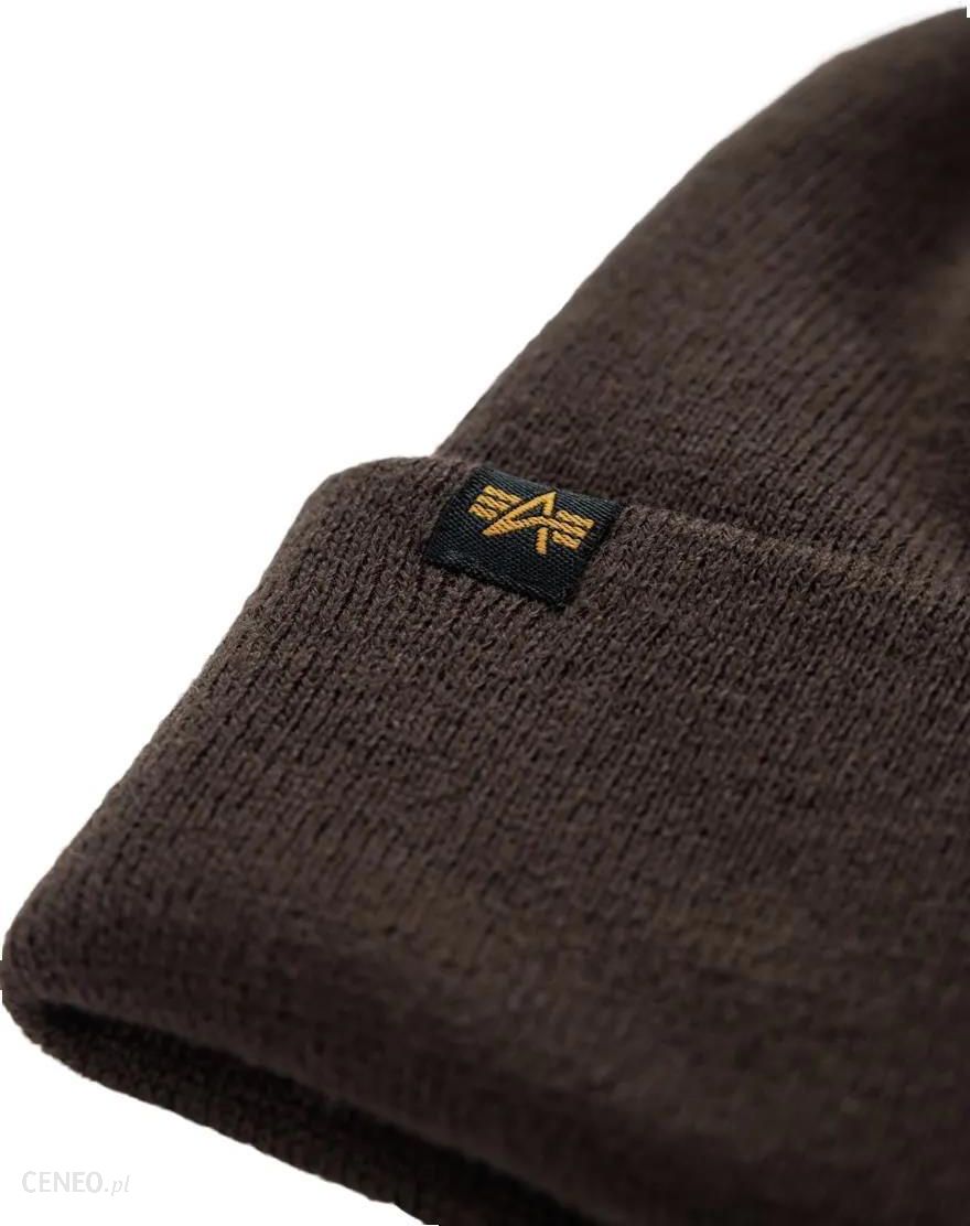 Alpha Industries unisex čiapka 3D Beanie hnedá