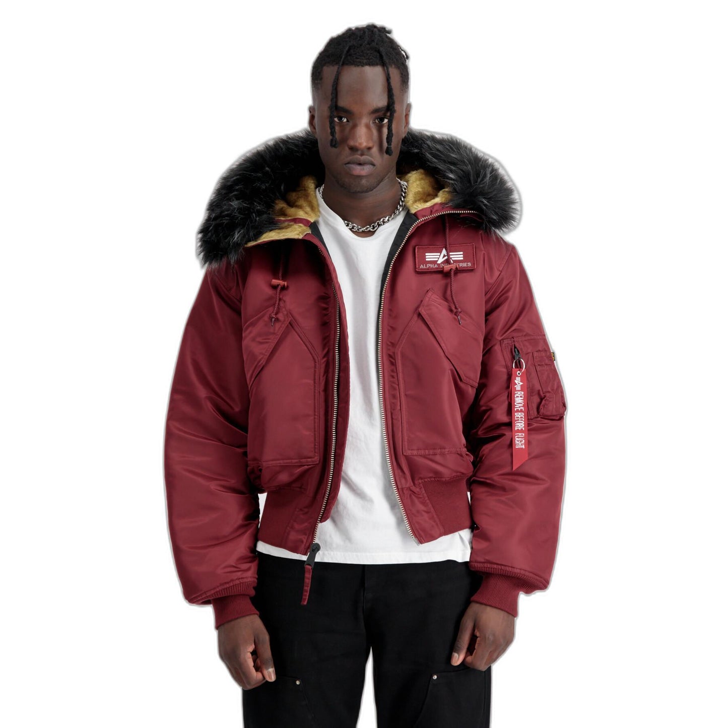 Customized hooded bomber Alpha Industries 45P