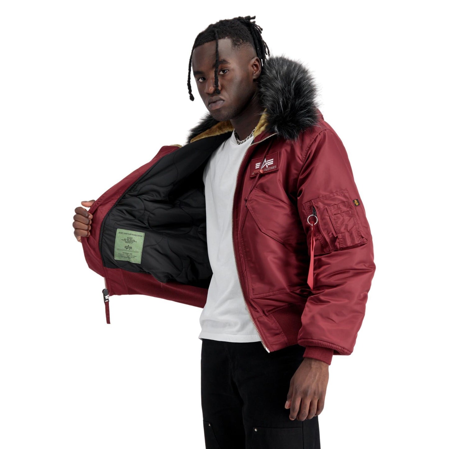 Customized hooded bomber Alpha Industries 45P