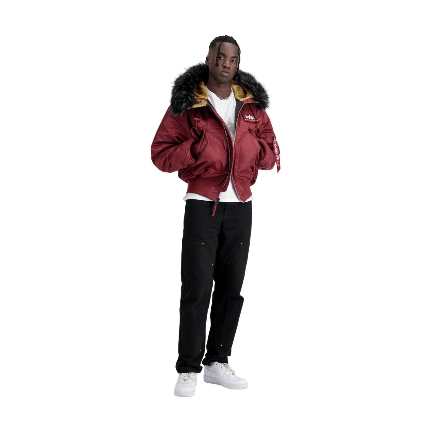 Customized hooded bomber Alpha Industries 45P