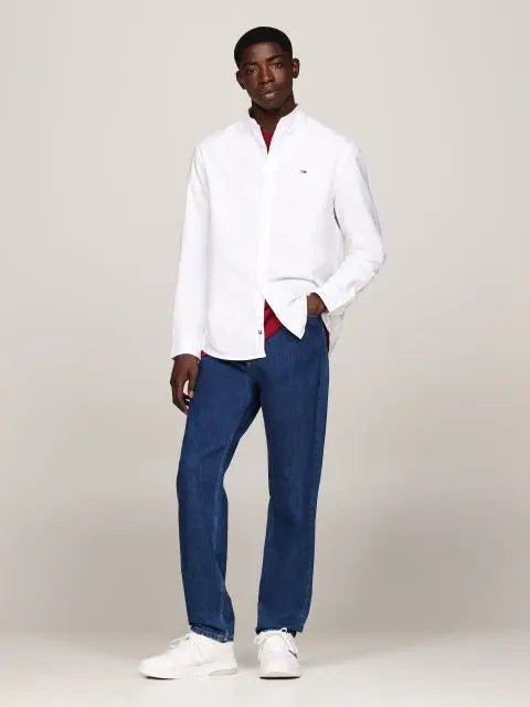 Flag Patch Regular Oxford Shirt