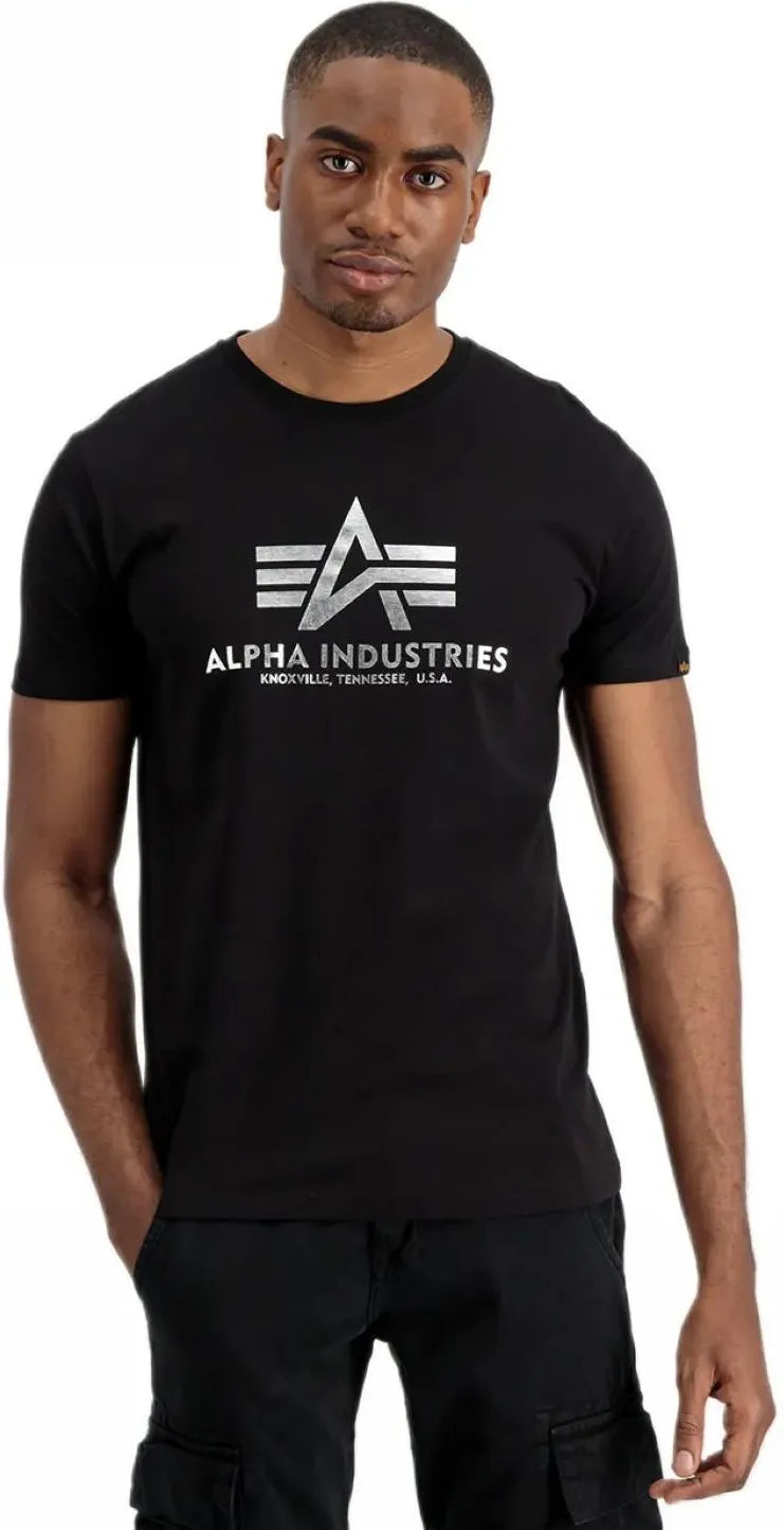 Pánske Tričko Alpha Industries Basic Foil Print