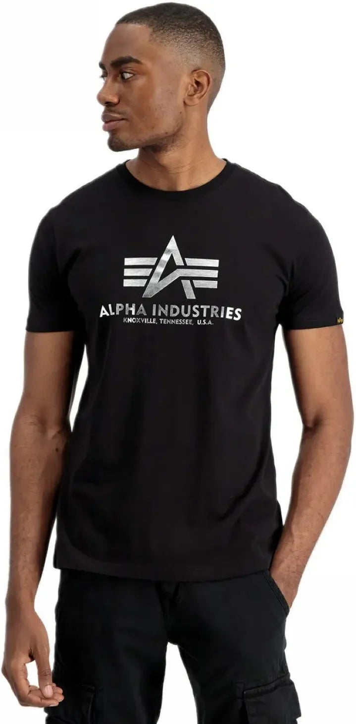 Pánske Tričko Alpha Industries Basic Foil Print
