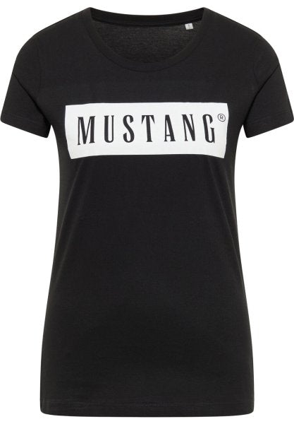 Mustang dámske tričko čierne s logom