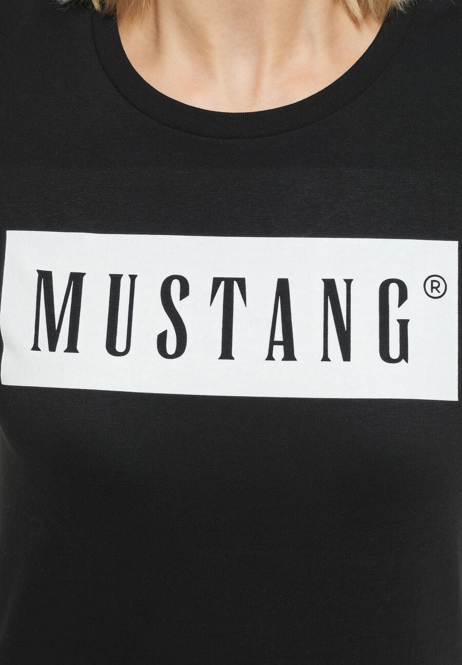 Mustang dámske tričko čierne s logom