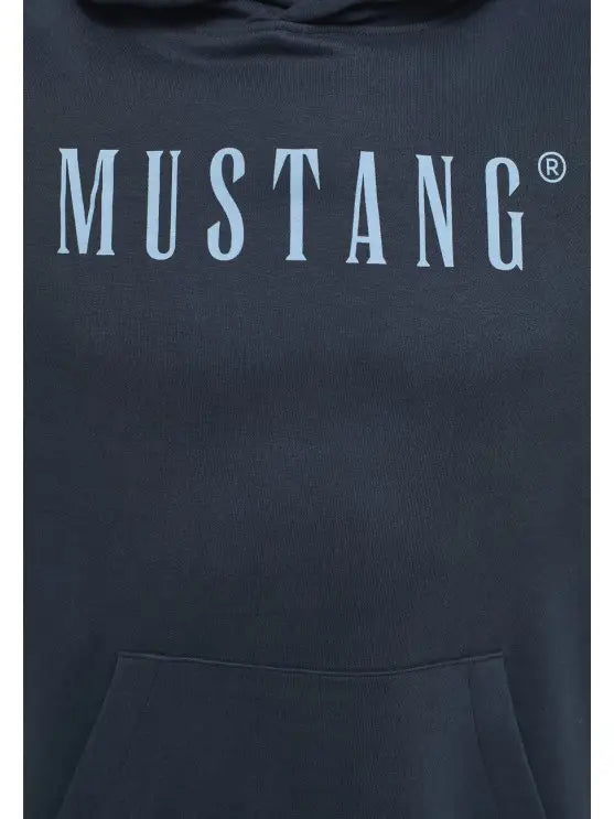 Mustang pánska mikina s kapucňou modrá