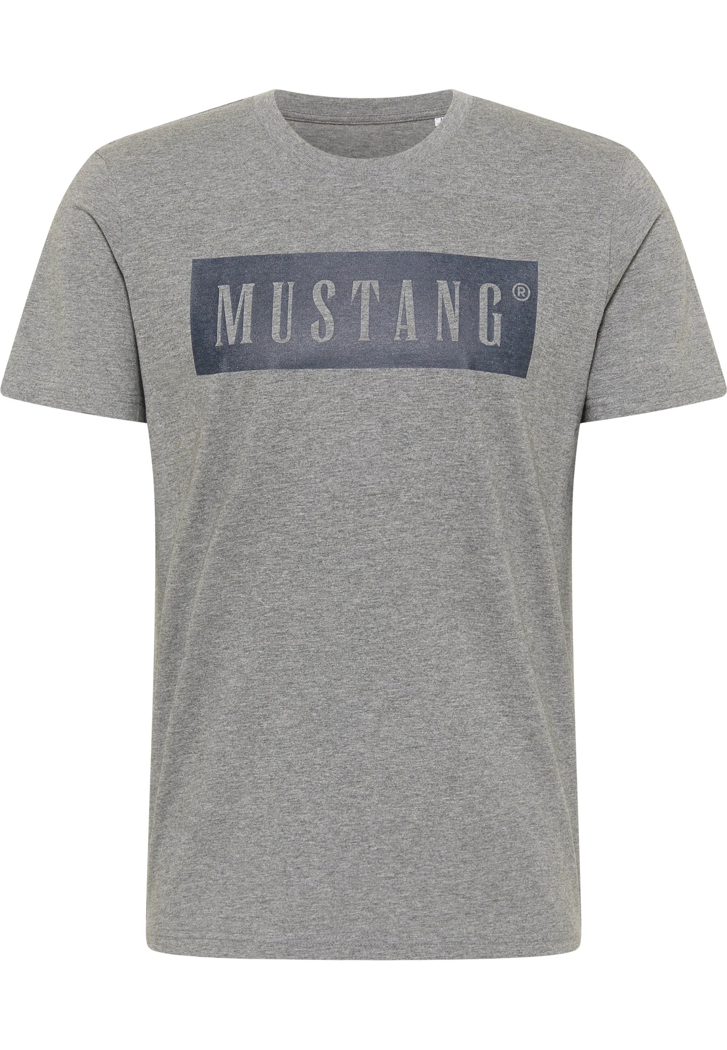 Mustang pánske tričko Alex C Logo Tee sivé