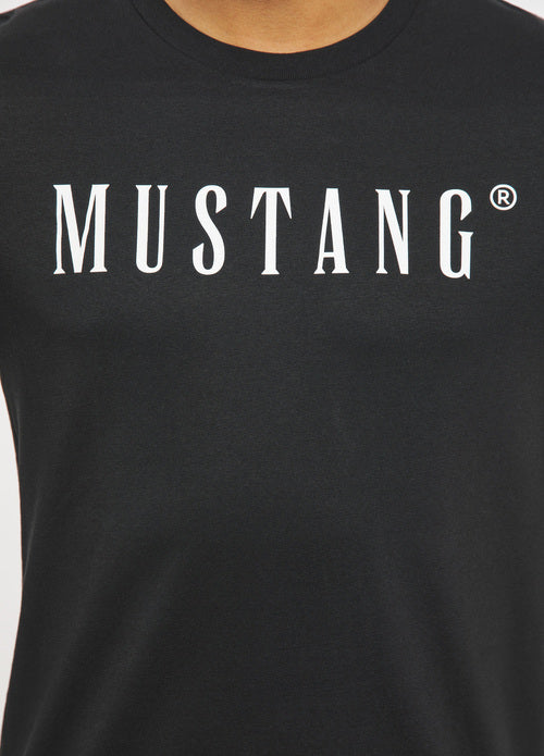 Mustang pánske tričko Alex C Logo čierne