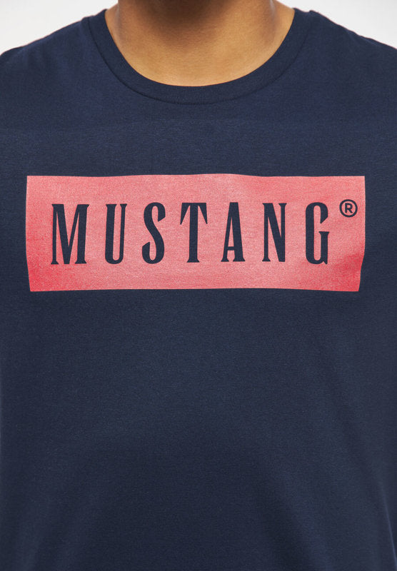 Mustang pánske tričko Alex C Logo modré