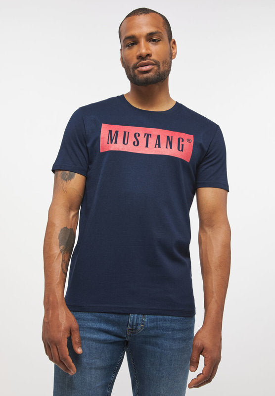 Mustang pánske tričko Alex C Logo modré