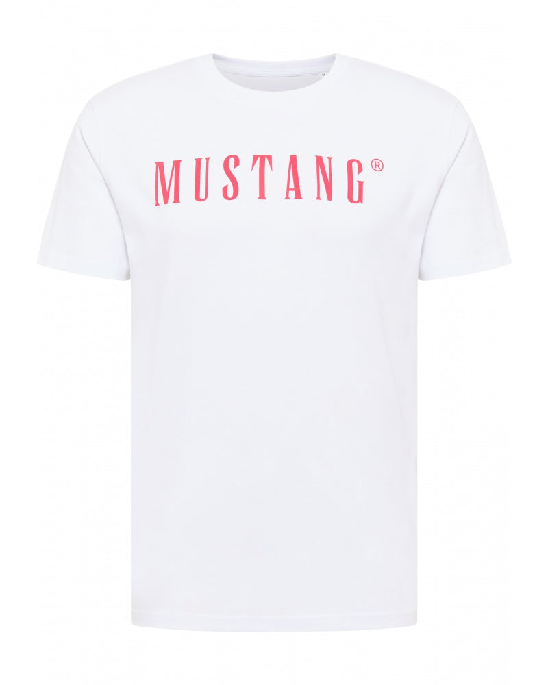Mustang pánske tričko s krátkym rukávom biele